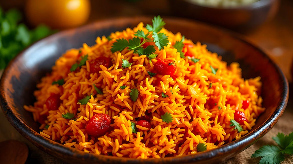 Jolloff rice con curcumaVedi ricetta.