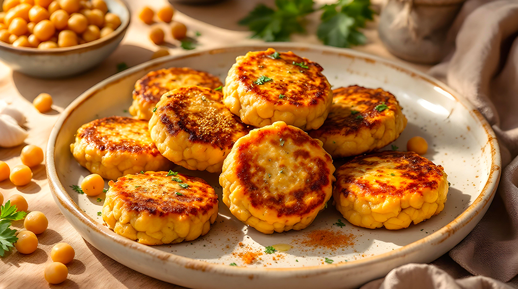 Polpette di ceci e cuminoVedi ricetta.