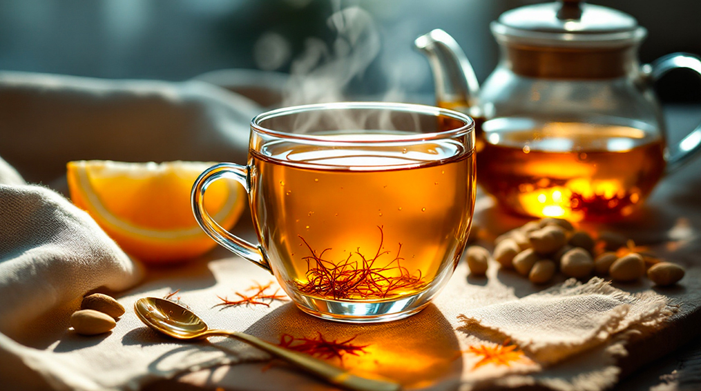 Tisana allo zafferano e cardamomoVedi ricetta.